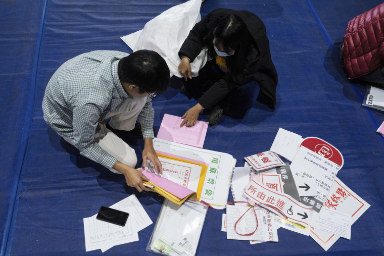 Taiwan Election Polling Station