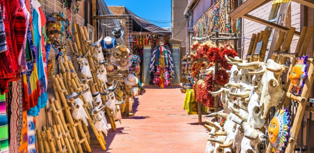 A street market wherein selling traditional items. 