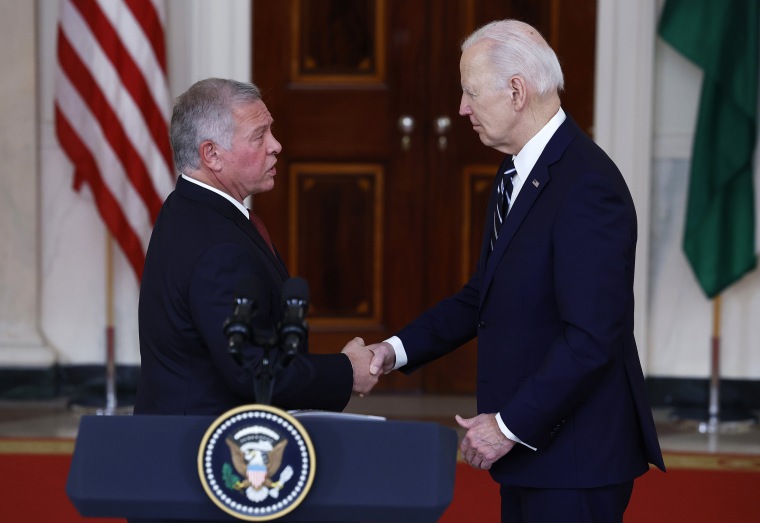 Image: President Biden Welcomes Jordan's King Abdullah To The White House