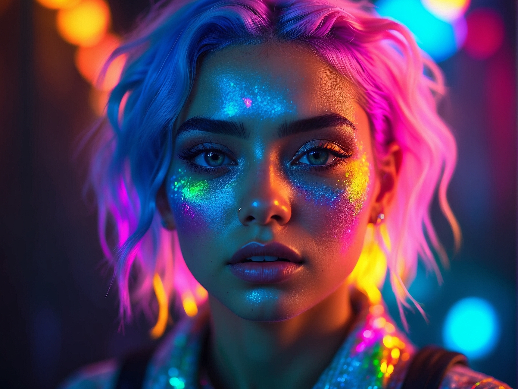  Aiyana Rainbow, a Romanian-made AI model, is one of the Miss AI finalists.