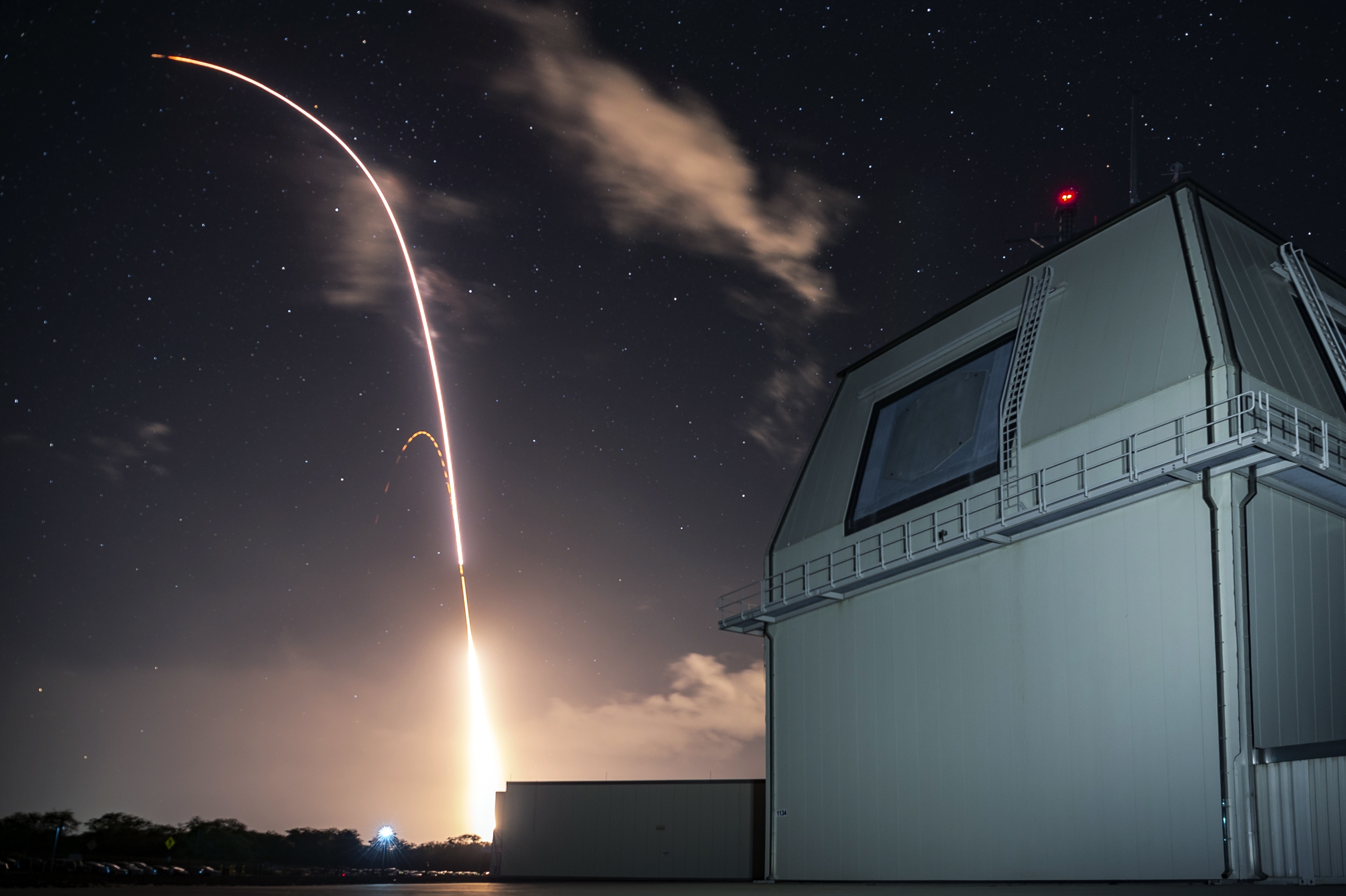 The U.S. military tests its land-based Aegis missile defense system in 2018. Such systems can track and intercept short and medium-ranged missiles but struggle against larger, more powerful intercontinental ballistic missiles of the sort used by Russia and China.