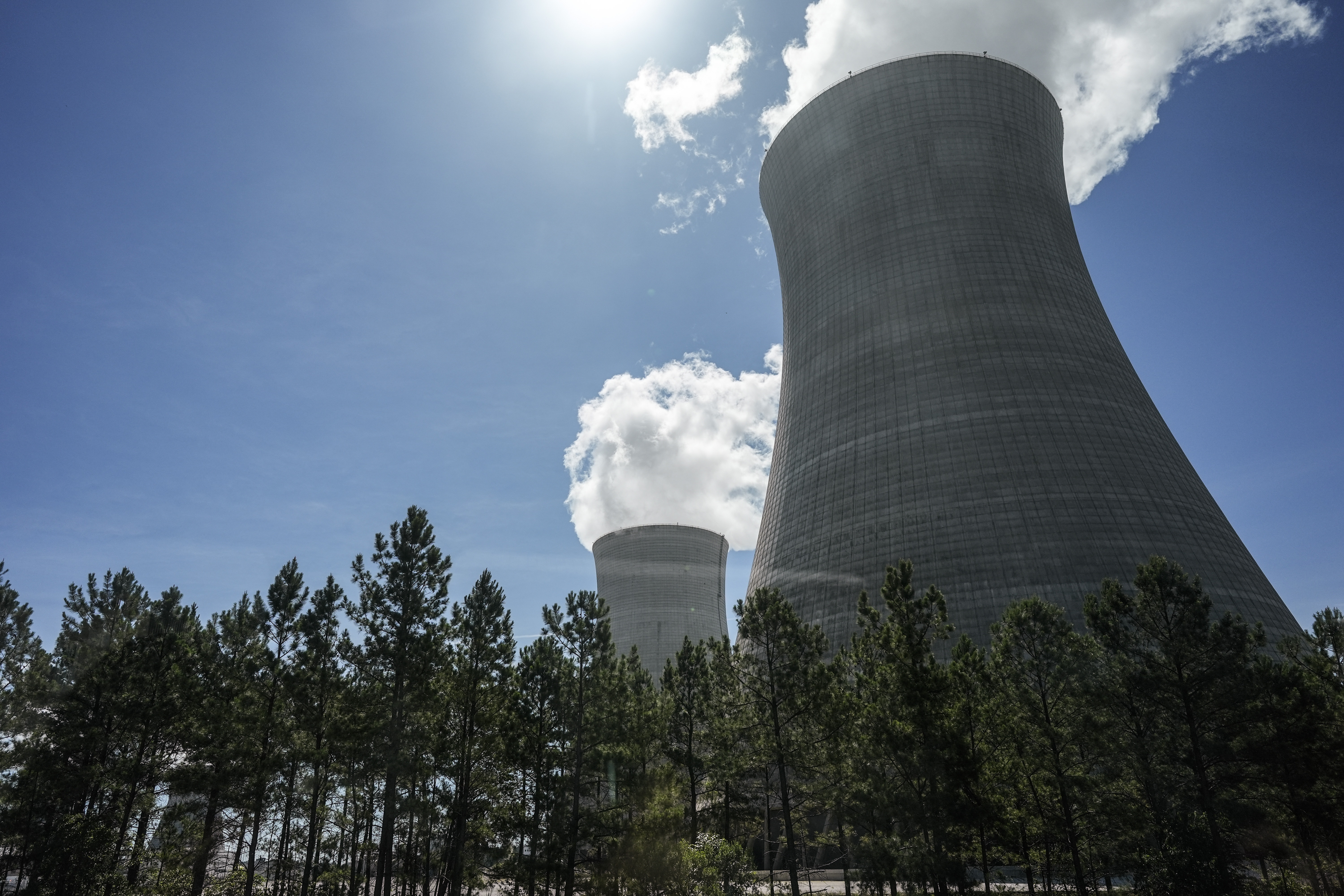 Cooling towers at the nuclear reactor facility at the Alvin W. Vogtle Electric Generating Plant in Georgia. The Nuclear Regulatory Commission is an independent agency charged with overseeing safety at the nation