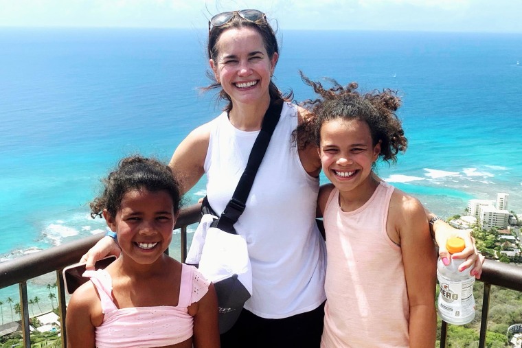 Kristin Richardson with her daughters.