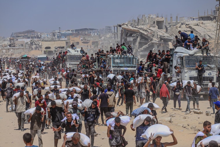Airdrop Humanitarian Aid Operations Begin in Gaza