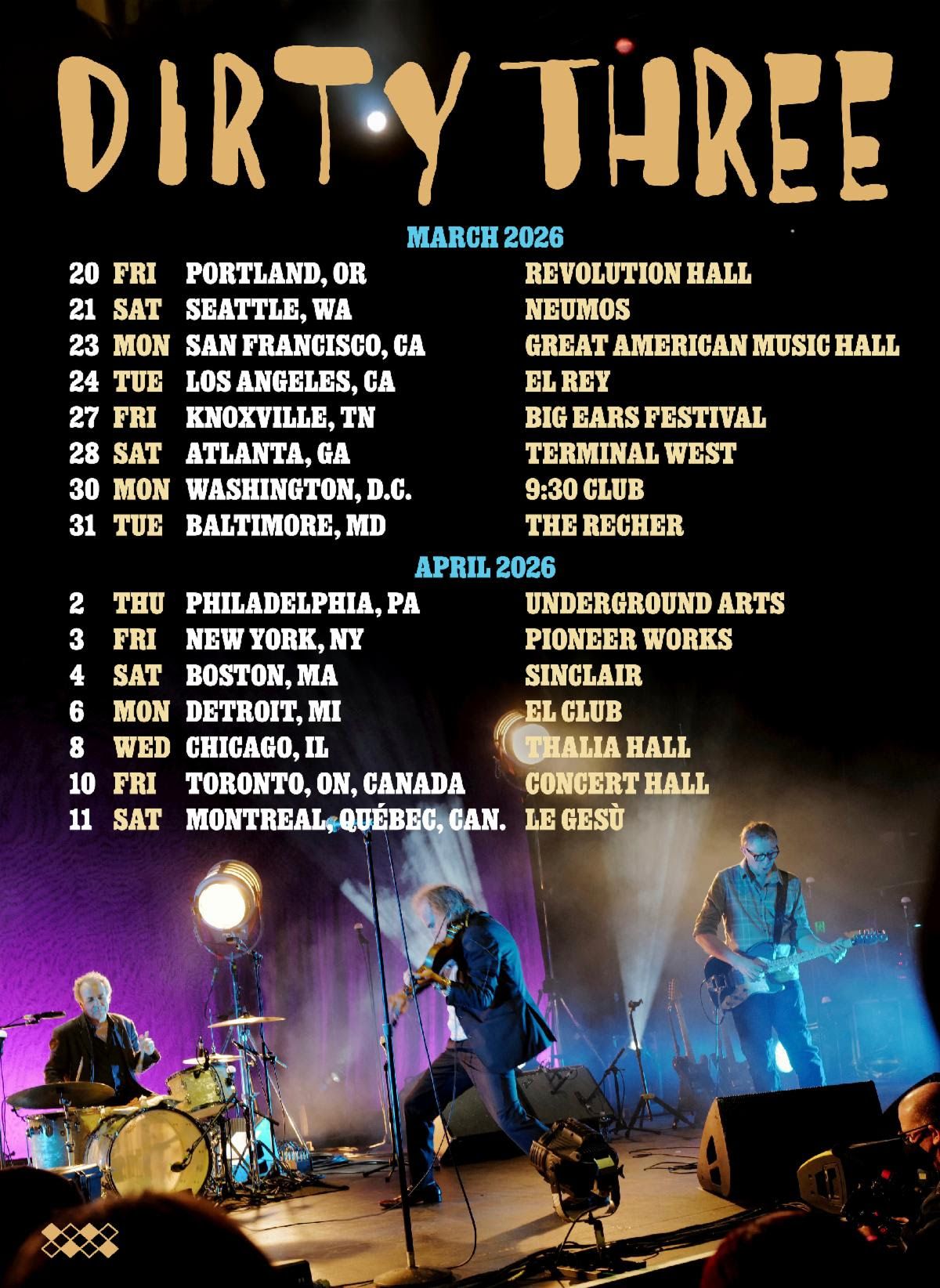 Dirty Three Tour