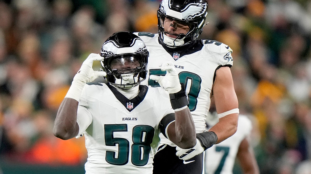 Jalyx Hunt reacts after sack