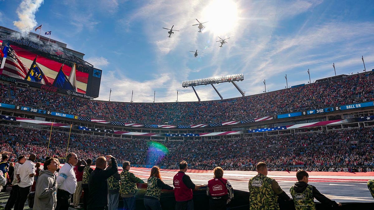 Flyover at Panthers game
