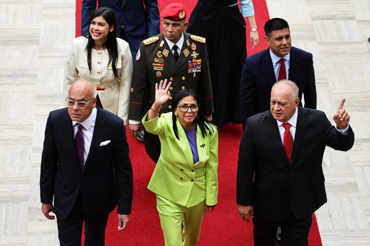 Delcy Rodriguez Delivers A Government Report At The National Assembly