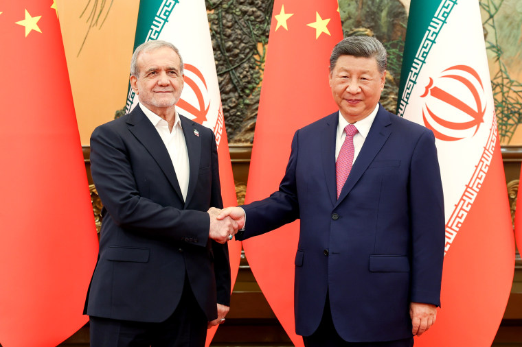 CHINA-BEIJING-XI JINPING-IRANIAN PRESIDENT-MEETING (CN)