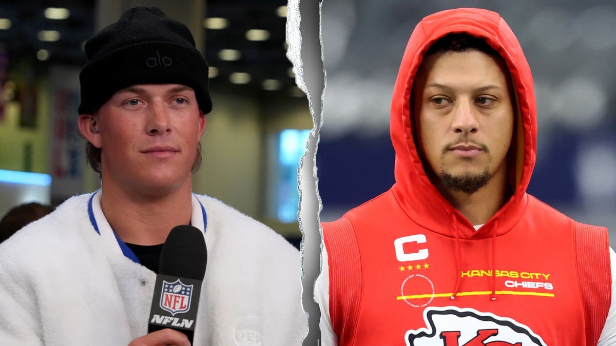 Jaxson Dart and Patrick Mahomes