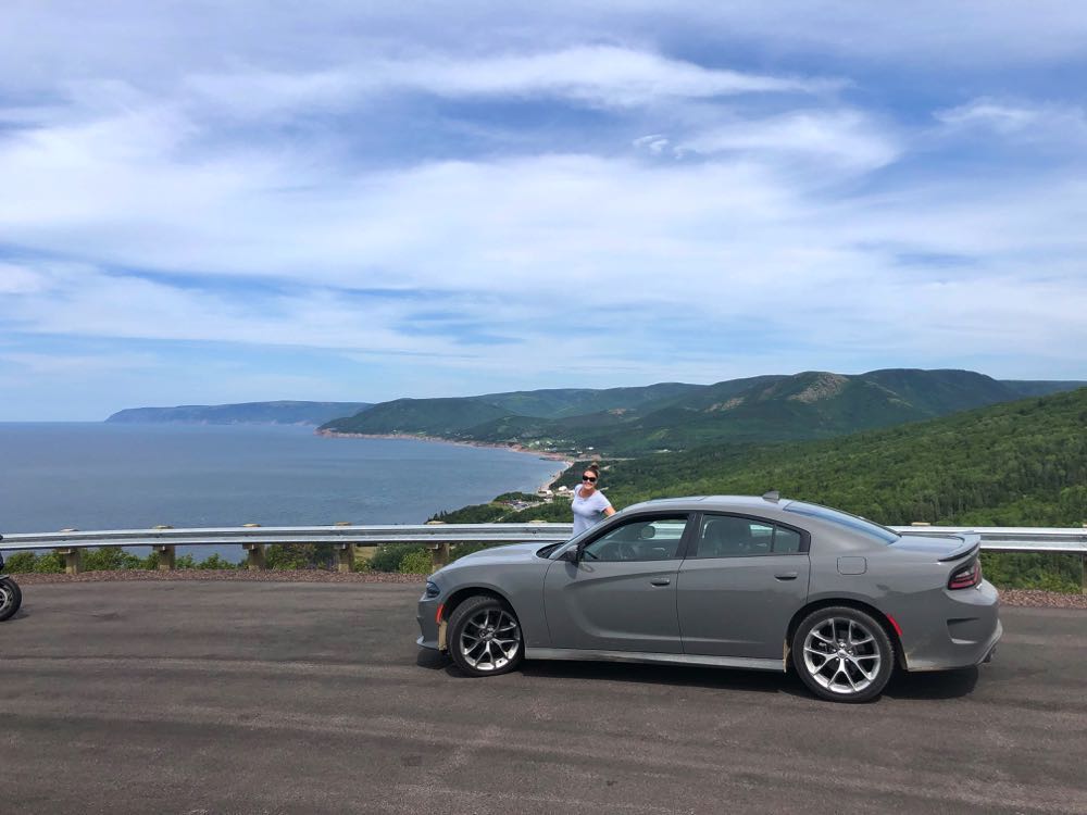 There are so many viewpoints along the Cabot Trail! Having a rental car is a must