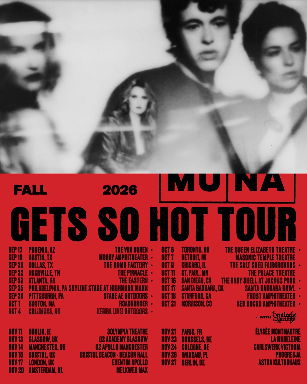 MUNA: Gets So Hot Tour