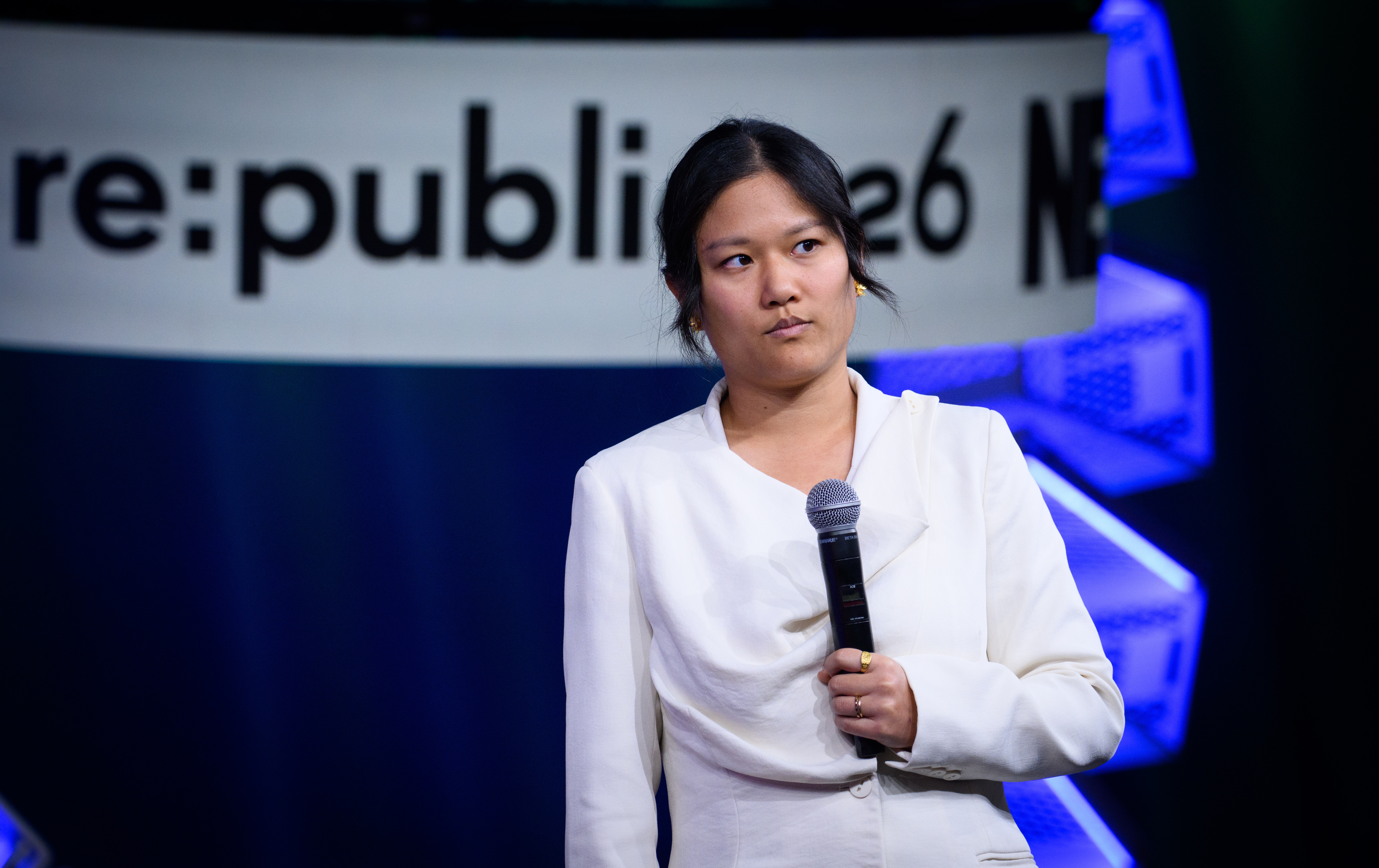 Author and journalist Karen Hao delivered the opening keynote speech at the re:publica 26 media conference on May 18, titled "How Silicon Valley is Reshaping the World - via AI."
