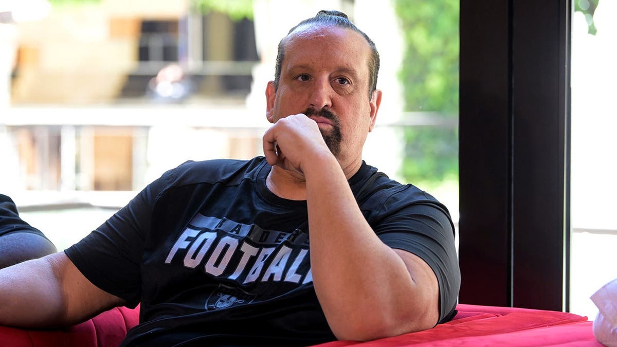Tommy Dreamer speaking at the SiriusXM Busted Open Wrestlemania party in Las Vegas