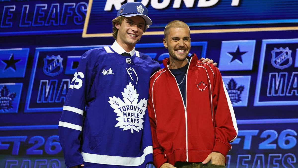 Gavin McKenna and Justin Bieber