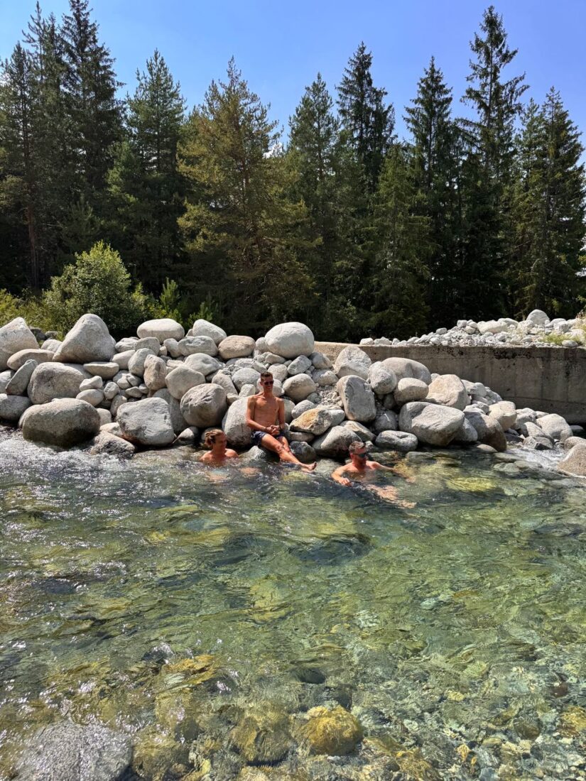 cold plunges in the river