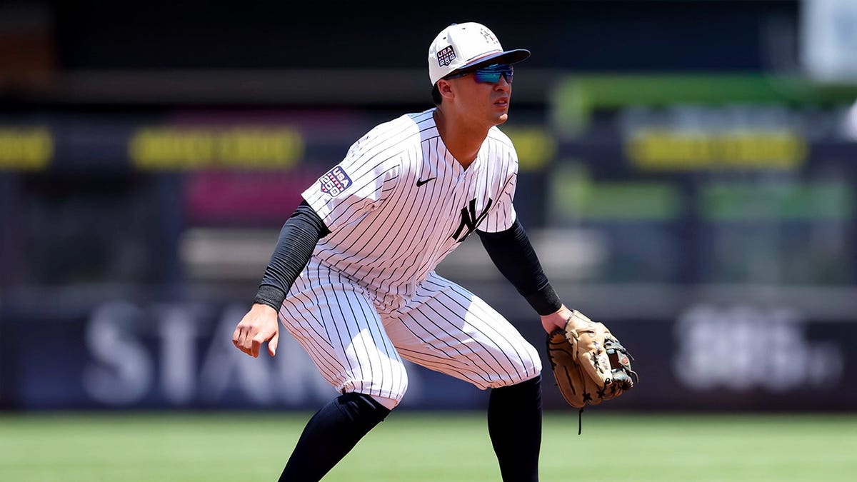 Anthony Volpe plays shortstop