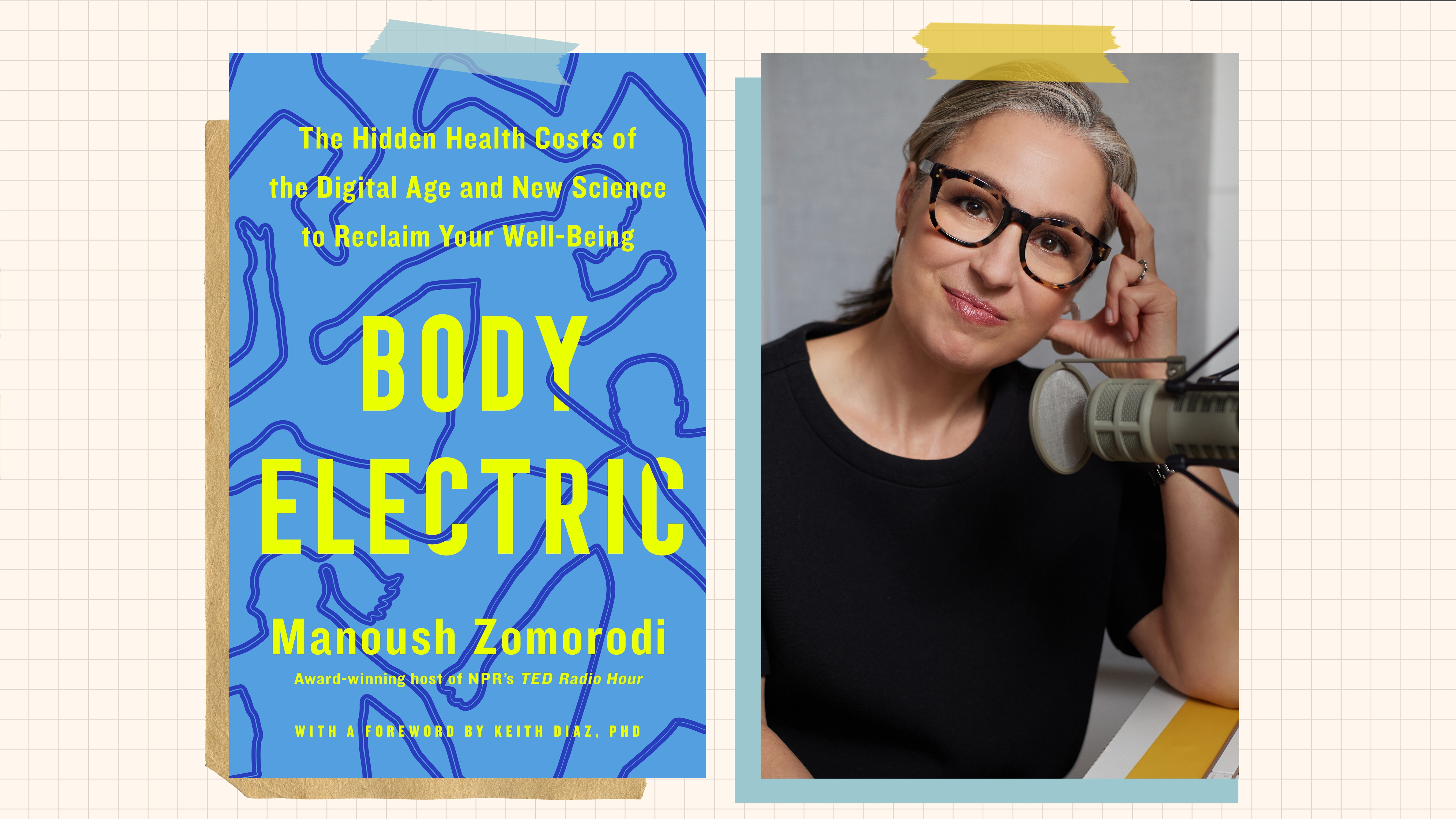NPR journalist Manoush Zomorodi and her latest book, <em>Body Electric: The Hidden Health Costs of the Digital Age and New Science to Reclaim Your Well-Being. </em>‘/></p><p>There’s a reason why double- or triple-screening your devices makes you feel tired, says NPR’s Manoush Zomorodi. She explains the science of information overload and how to reclaim calm and focus.</p><p>(Image credit: Flatiron Books/Tory Williams/NPR)</p><p><img src=