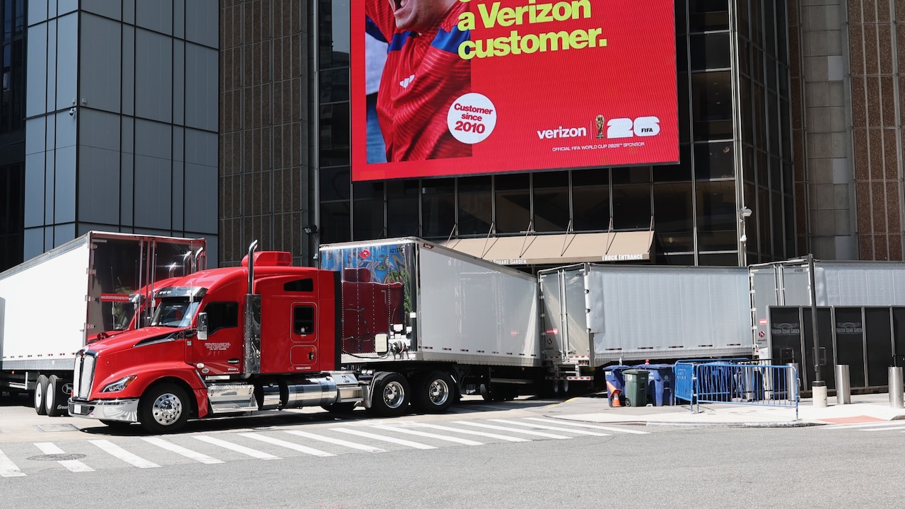 Crews load into Madison Square Garden