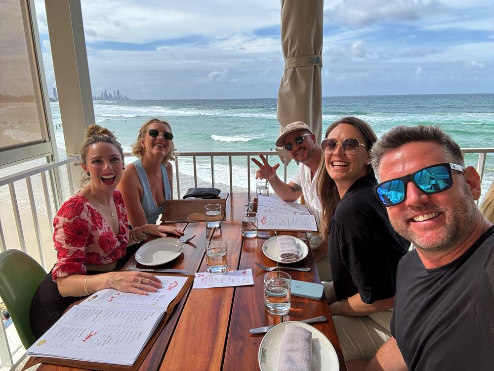 Late afternoon lunch at The Tropic burleigh heads
