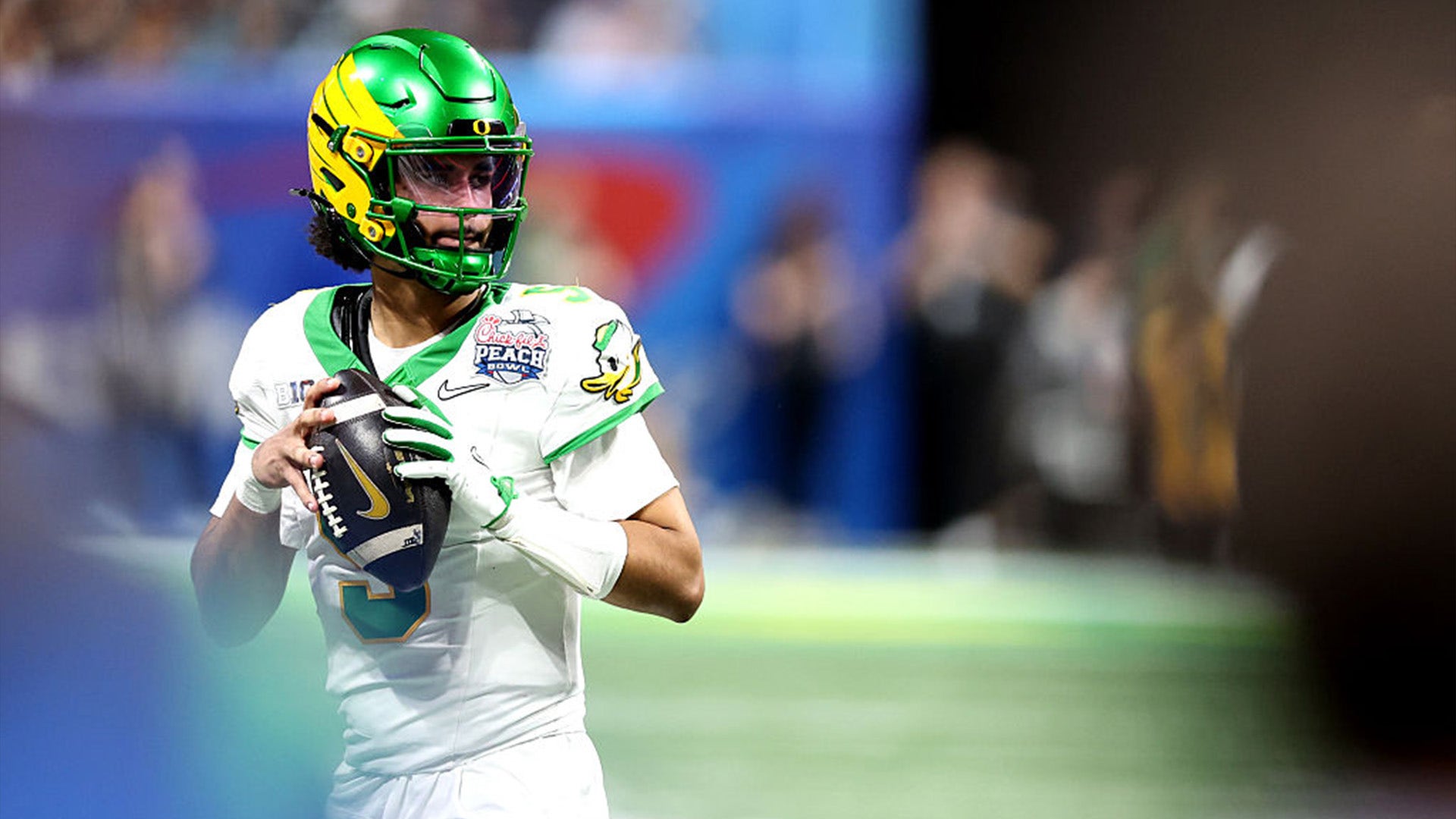 Dante Moore and the Ducks struggled in Week 1. Was it a wake-up call? (Getty Images)