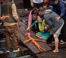 In Nepal, mourners hold symbolic cremation for missing loved ones