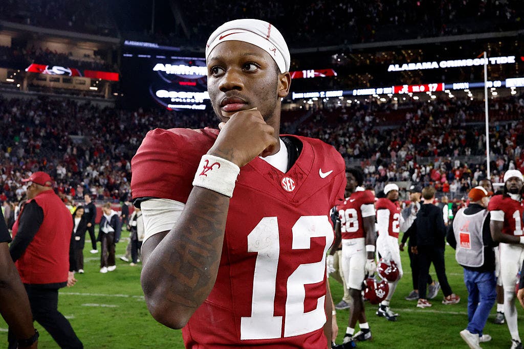 Keelon Russell had his first loss as Alabama's starting quarterback in their rivalry game against Georgia last week. (Photo by Butch Dill/Getty Images)