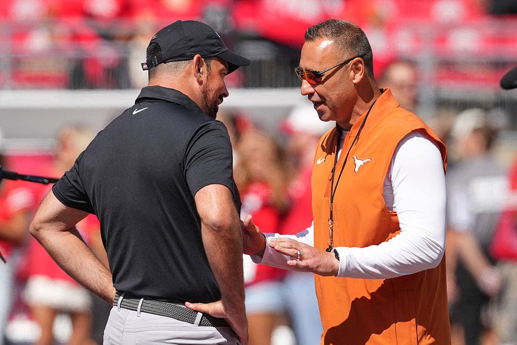 Ryan Day and Ohio State and Steve Sarkisian and Texas split their home-and-home matchup over the last two seasons. (Photo by Jason Mowry/Getty Images)
